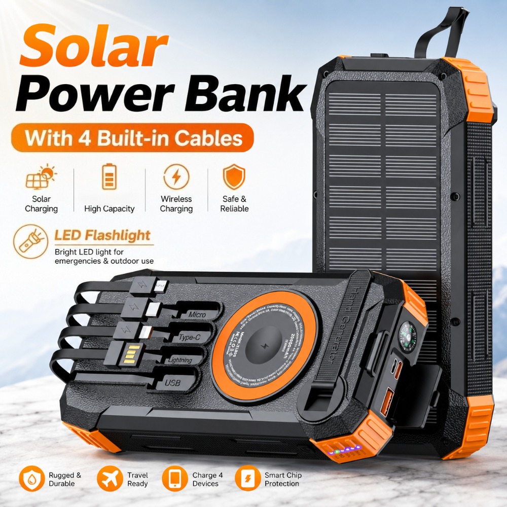 Solar Emergency Charger - Nuevo Banco de Energía Solar de