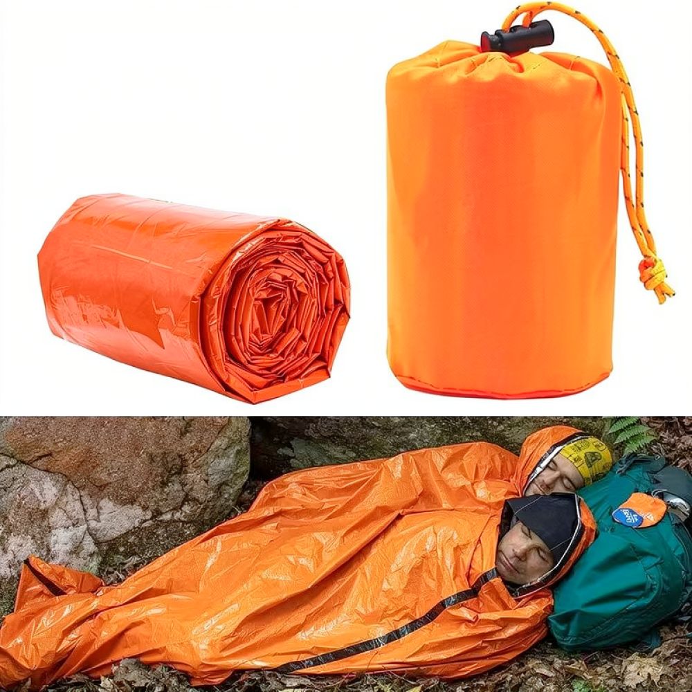 Survival Blanket Reflective - Saco de dormir térmico de emergencia,