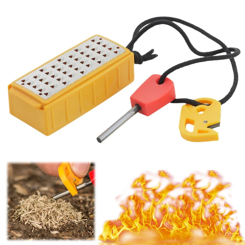 Tinder de emergencia portátil  - Magnesium Fire Starter reseña y precio
