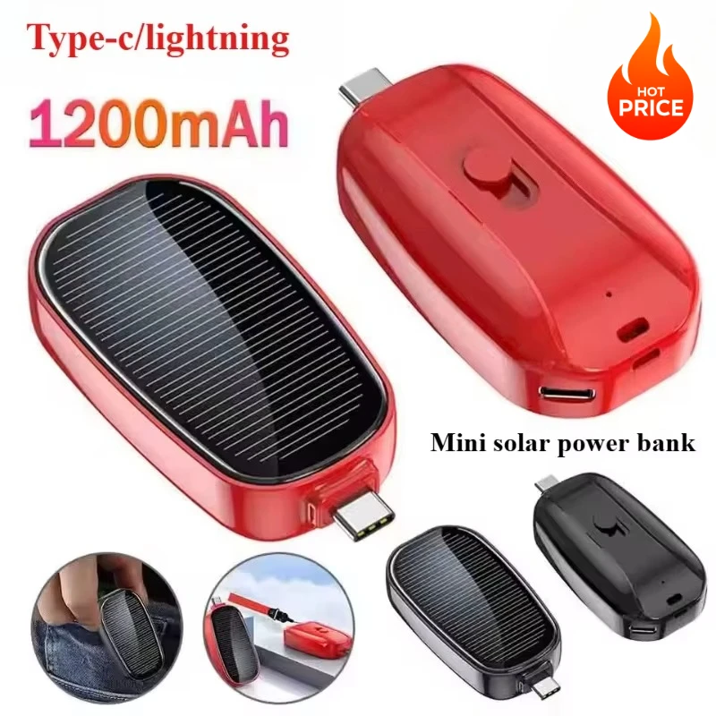 Batería externa portátil de em - Solar Emergency Charger reseña y precio