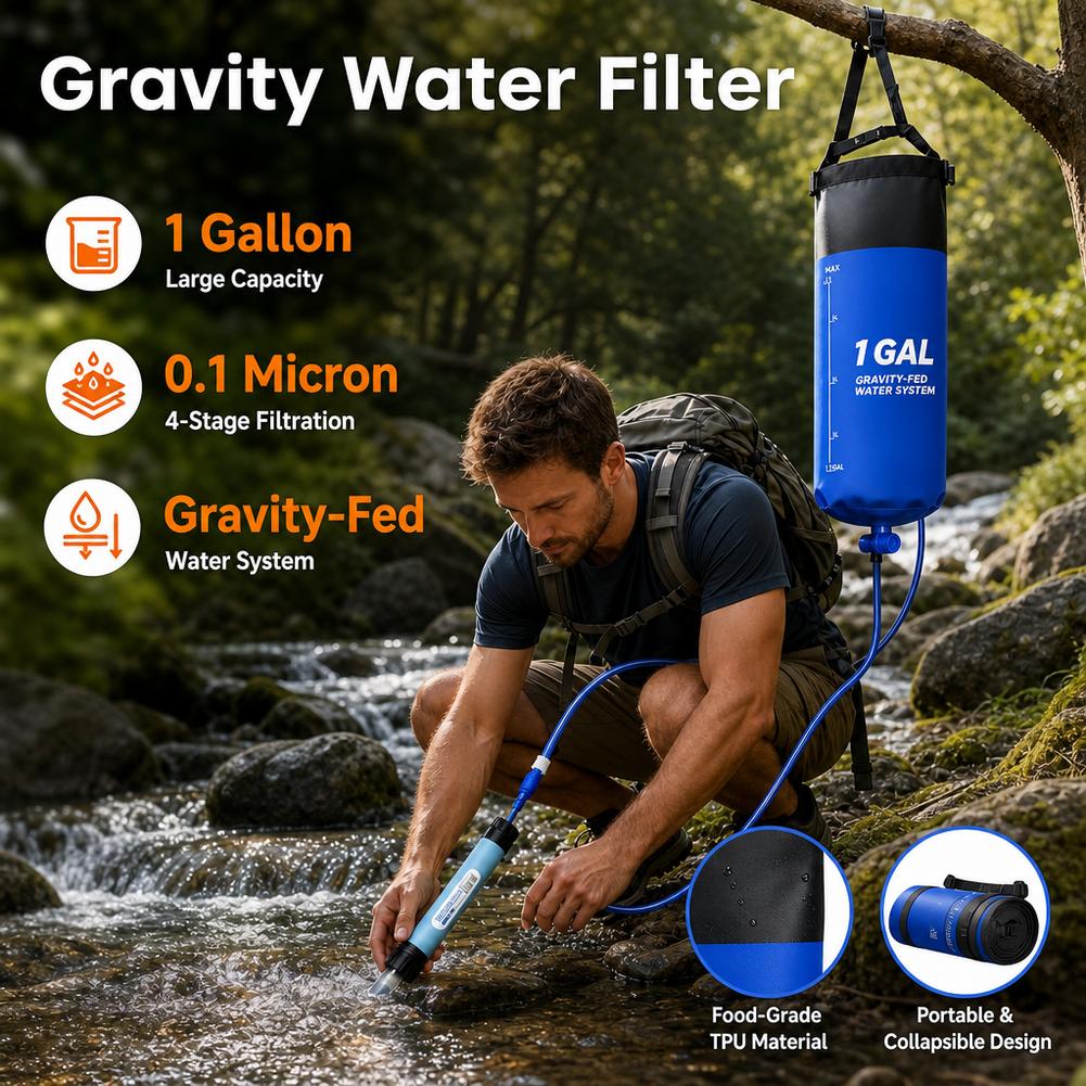 Kit de filtro de agua por grav - Bivy Bag Emergency reseña y precio