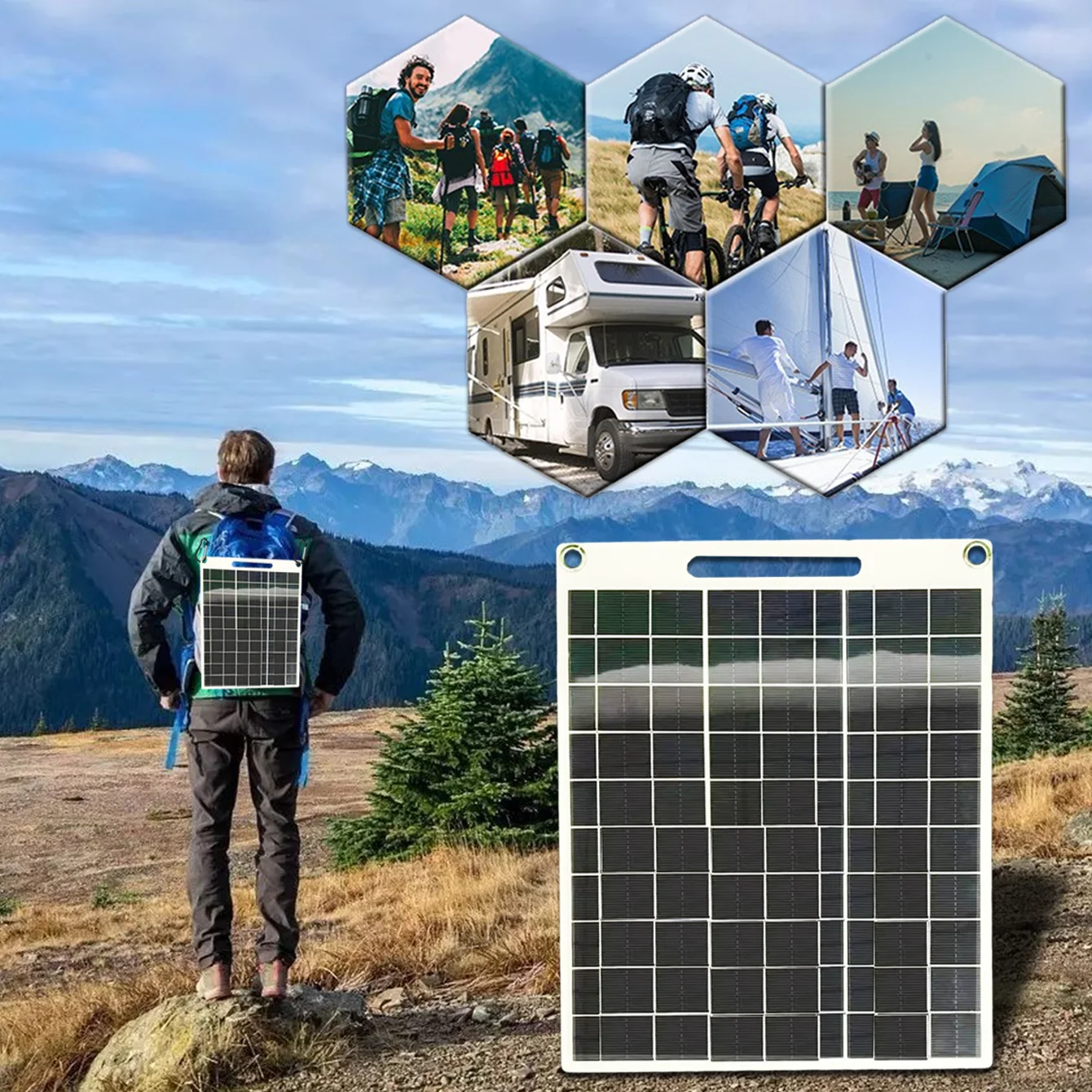 Panel solar portátil resistent - Solar Emergency Charger reseña y precio